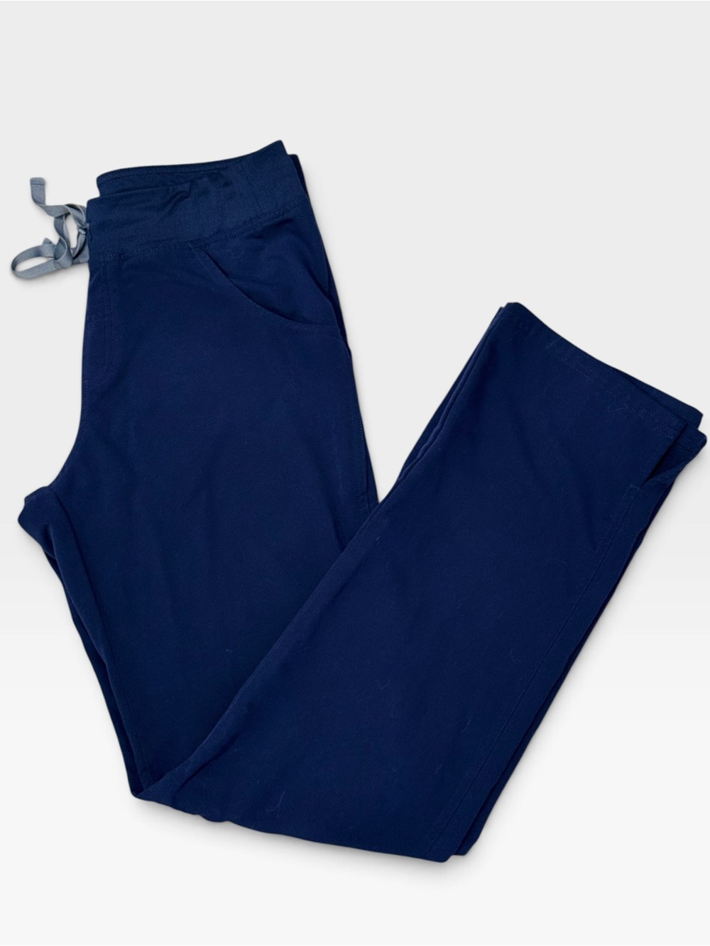 FIGS Navy Kade Cargo Scrub Pants Womens Small Tall Straight Leg Cargo Pockets